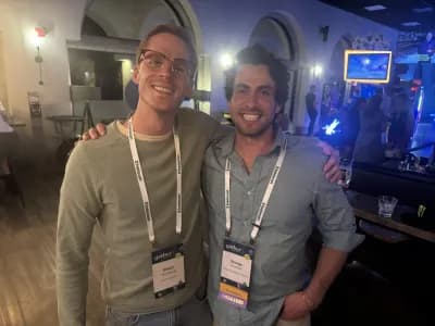 Oskar Wahlbäck, Commentsell and George Goodwin, Kobu Kombucha Powder at CGA Gather California 2025