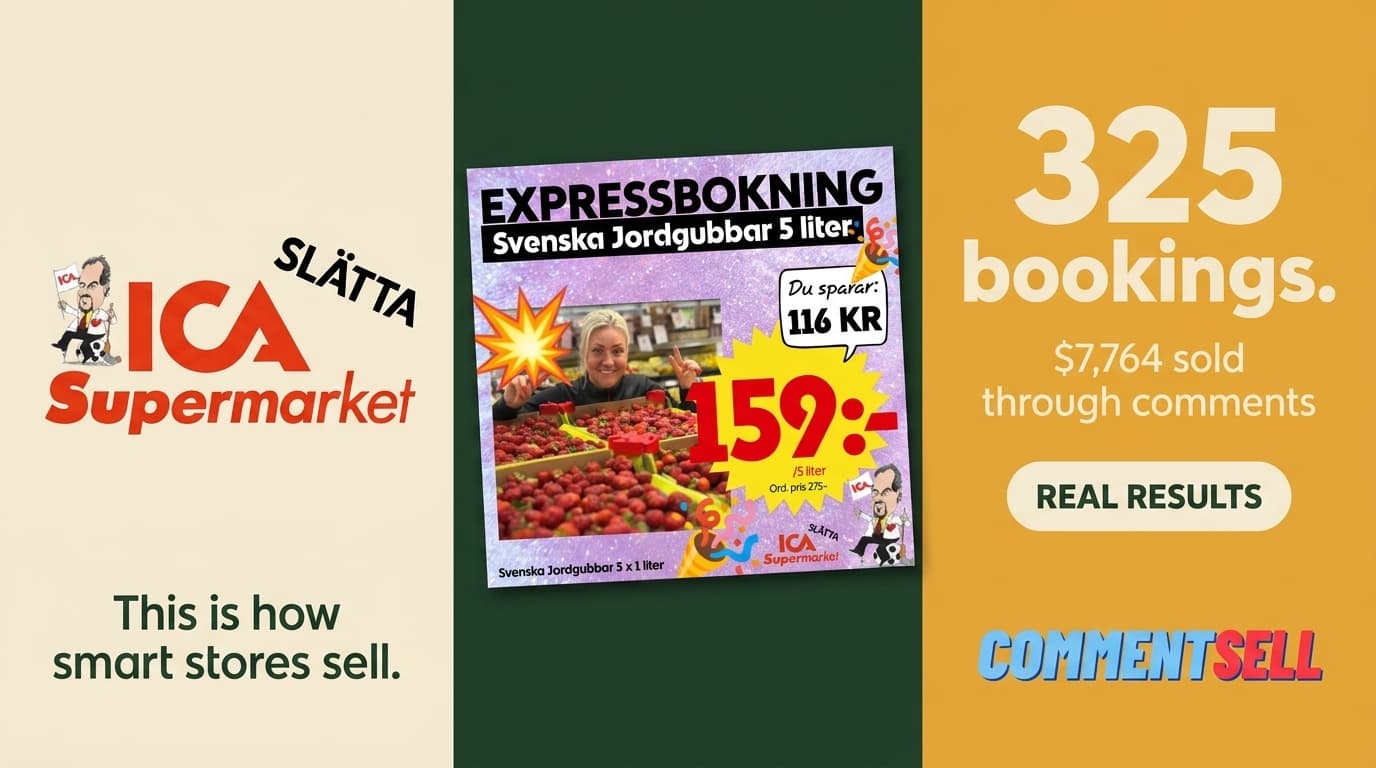 Cómo ICA Supermarket Slätta generó 7 110 € con una sola campaña de Commentsell